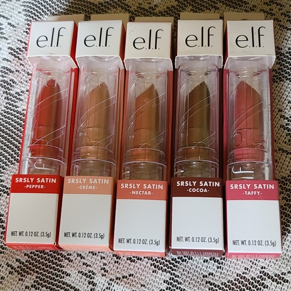 ELF Other - COPY - 5 Different Elf SRSLY Satin Lipstick New